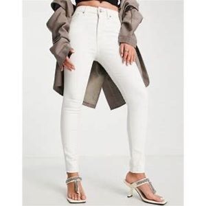 Topshop Jamie Skinny Jean White Size 28